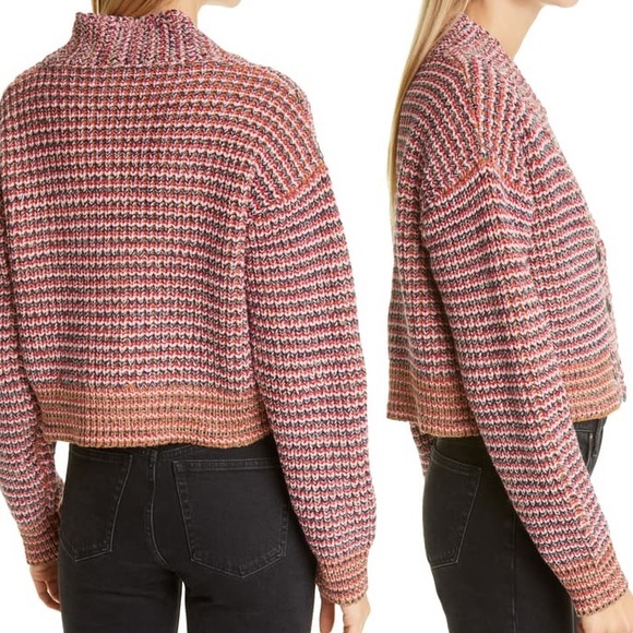 🍓The GREAT. Montana Cropped Cotton Sweater - Picture 3 of 10